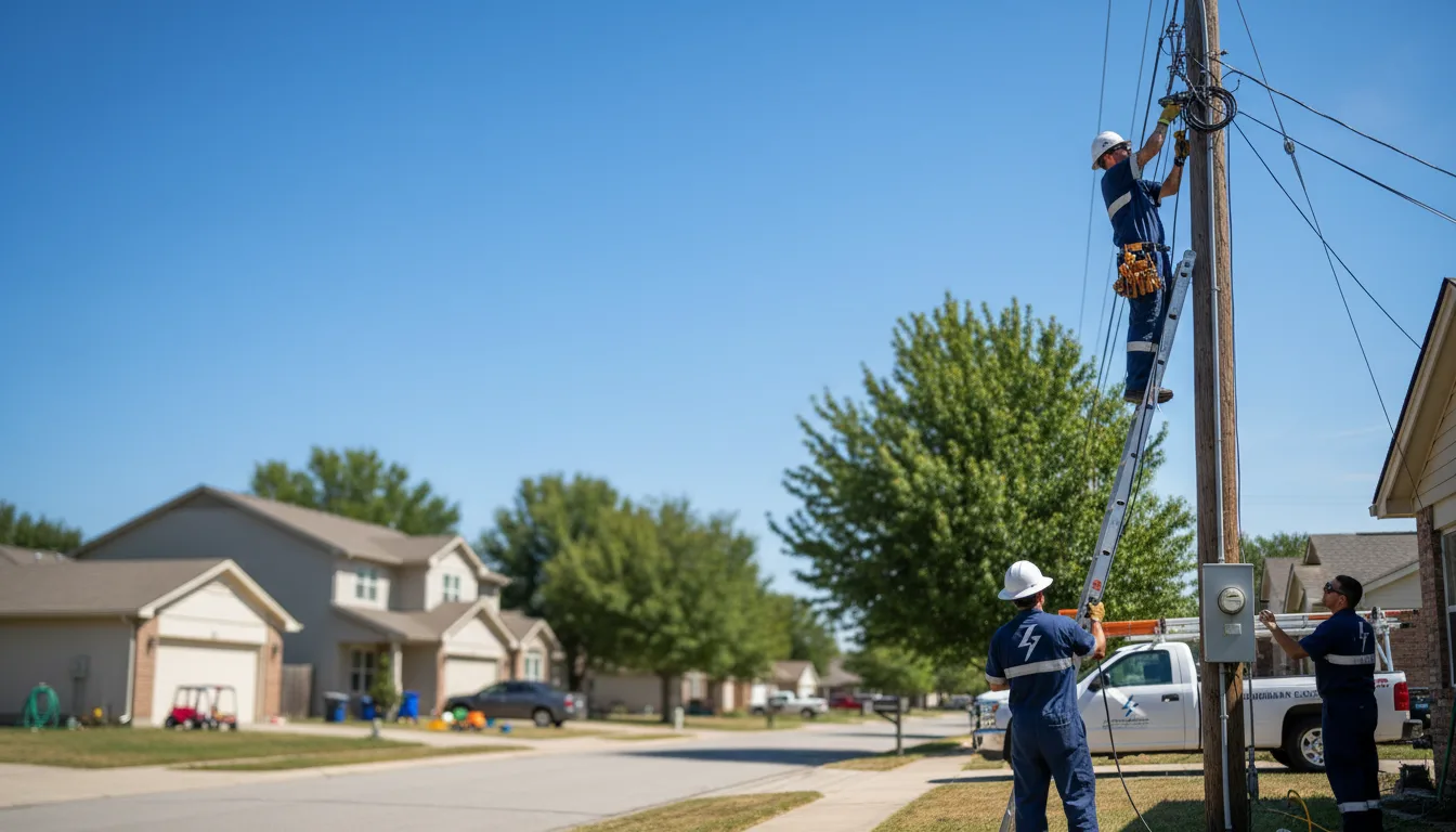 Residential electrician providing installation services in South Bloomingville, OH